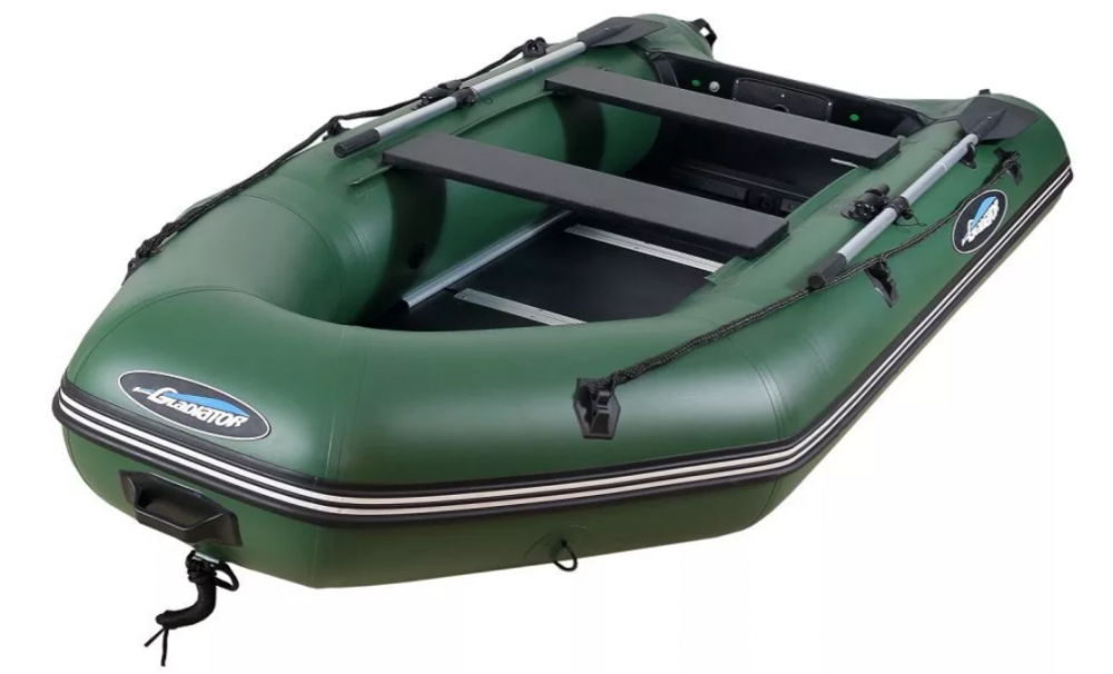 МОТОРНО-ГРЕБНАЯ ЛОДКА ПВХ GLADIATOR А 340 ТК С ФАНЕРНЫМ ПОЛОМ в Воронеже