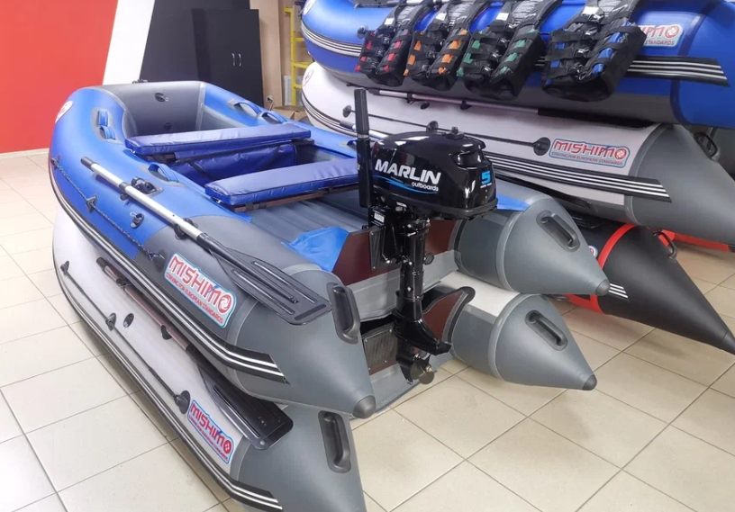 КОМПЛЕКТ ЛОДКА MISHIMO LITE 315 + МОТОР 5л.с в Воронеже