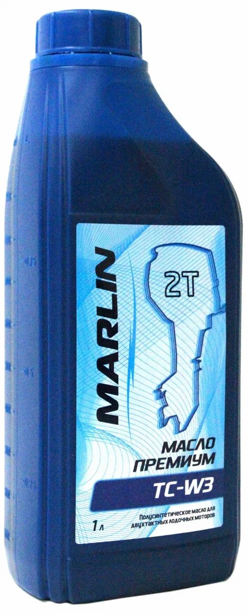 МАСЛО ПОЛУСИНТЕТИЧЕСКОЕ MARLIN ПРЕМИУМ 2Т, TC-W3, 1 ЛИТР в Воронеже