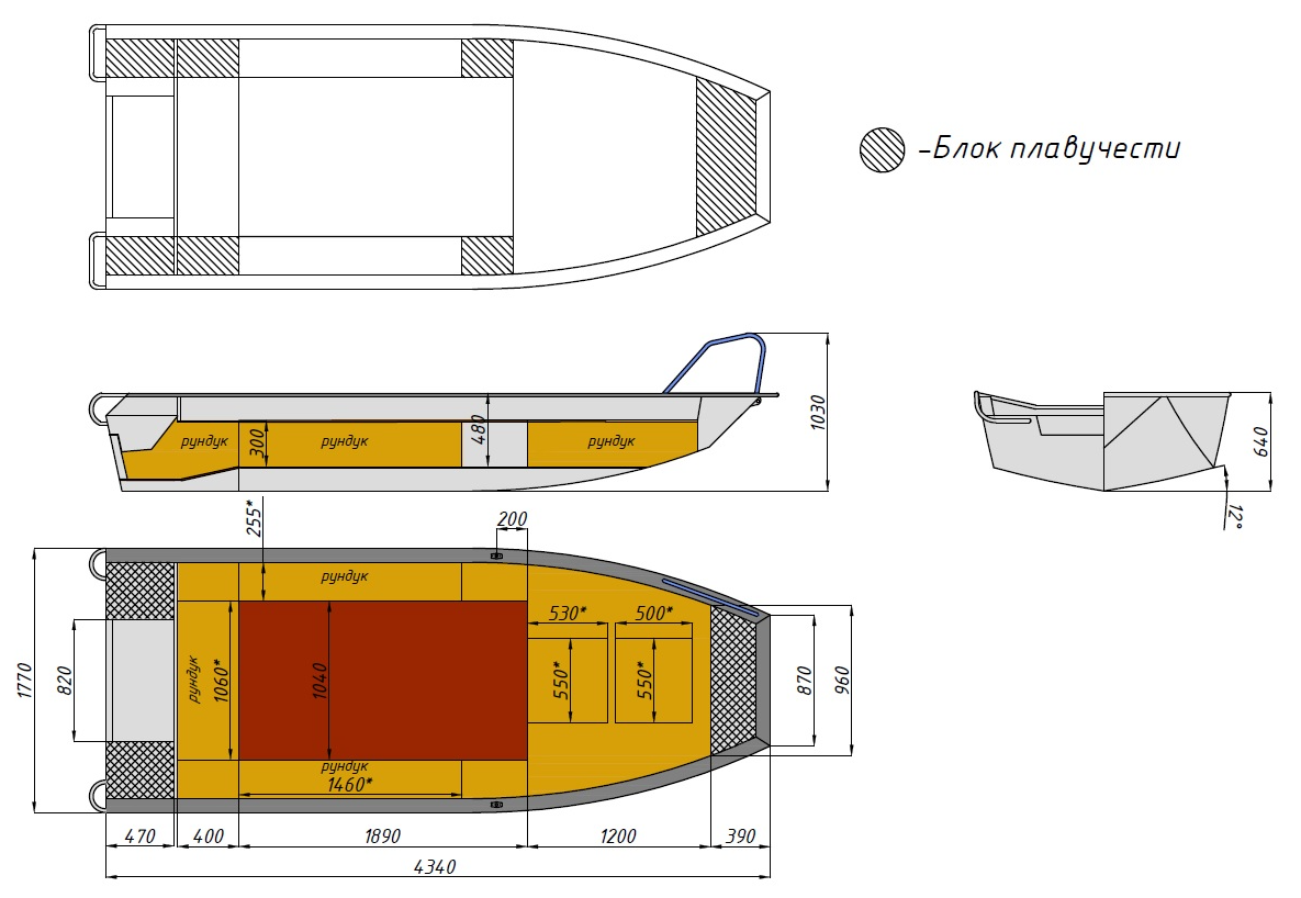 Алюминиевая лодка  Wyatboat-430 Master Fish в Воронеже