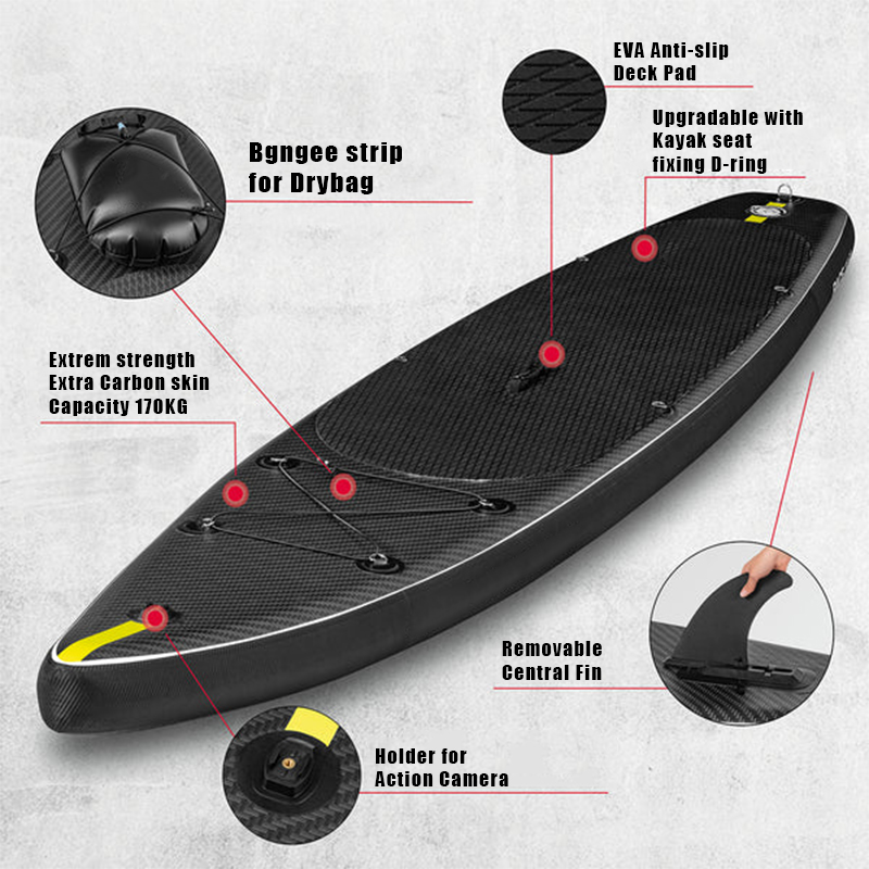 SUP (САП) ДОСКА MISHIMO CARBON DARKSIDE 10.6’ (325СМ) в Воронеже
