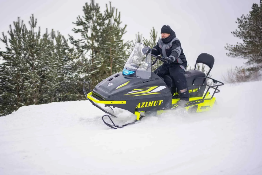 Миниснегоход Бурлак Азимут 24 л.с. , эл.запуск, реверс, тормоз гидравл, капот черный в Воронеже