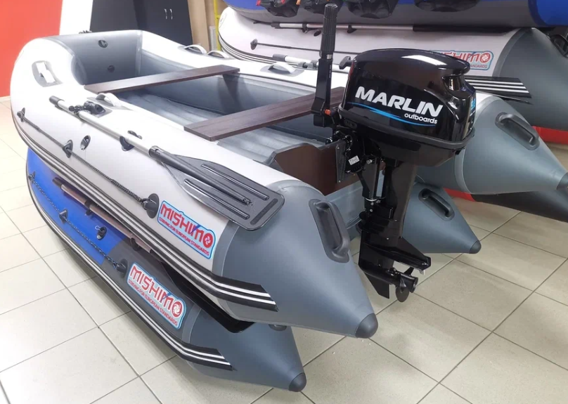 КОМПЛЕКТ ЛОДКА MISHIMO LITE 350 + МОТОР 9,8 Л.С. в Воронеже