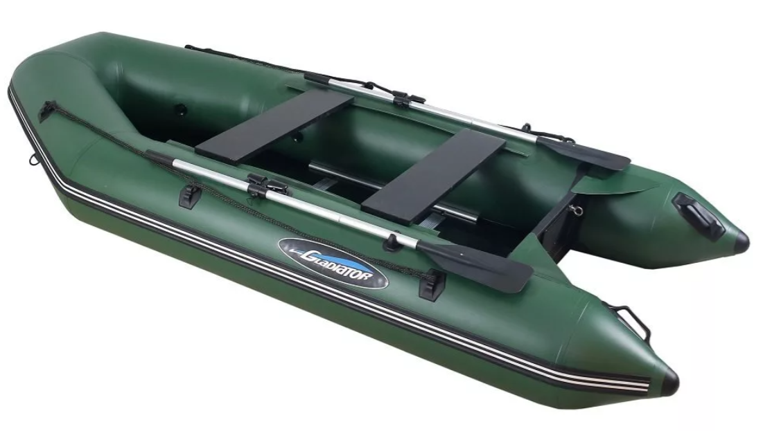 МОТОРНО-ГРЕБНАЯ ЛОДКА ПВХ GLADIATOR А 340 ТК С ФАНЕРНЫМ ПОЛОМ в Воронеже