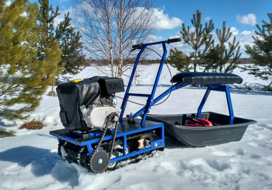 Мини-мотобуксировщик Альбатрос-М с фарой в Воронеже