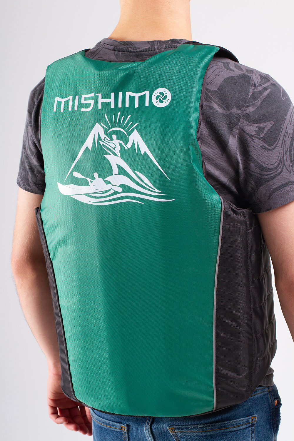 Жилет спасательный MISHIMO PRO Премиум качества Черно-зеленый в Воронеже